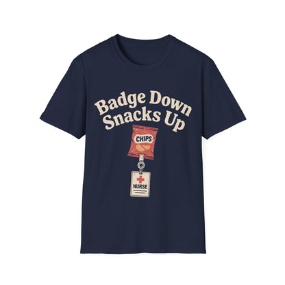 Badge Down Snacks Up T-shirt