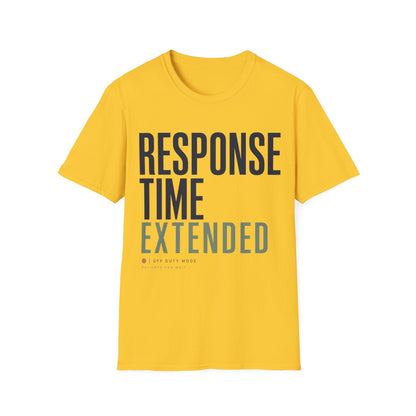 Response Time Extended T-shirt