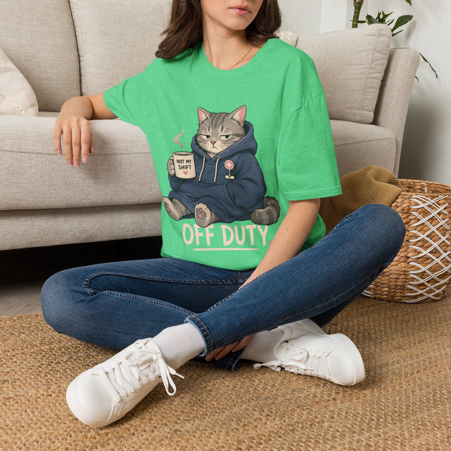 Off Duty Cat T-shirt