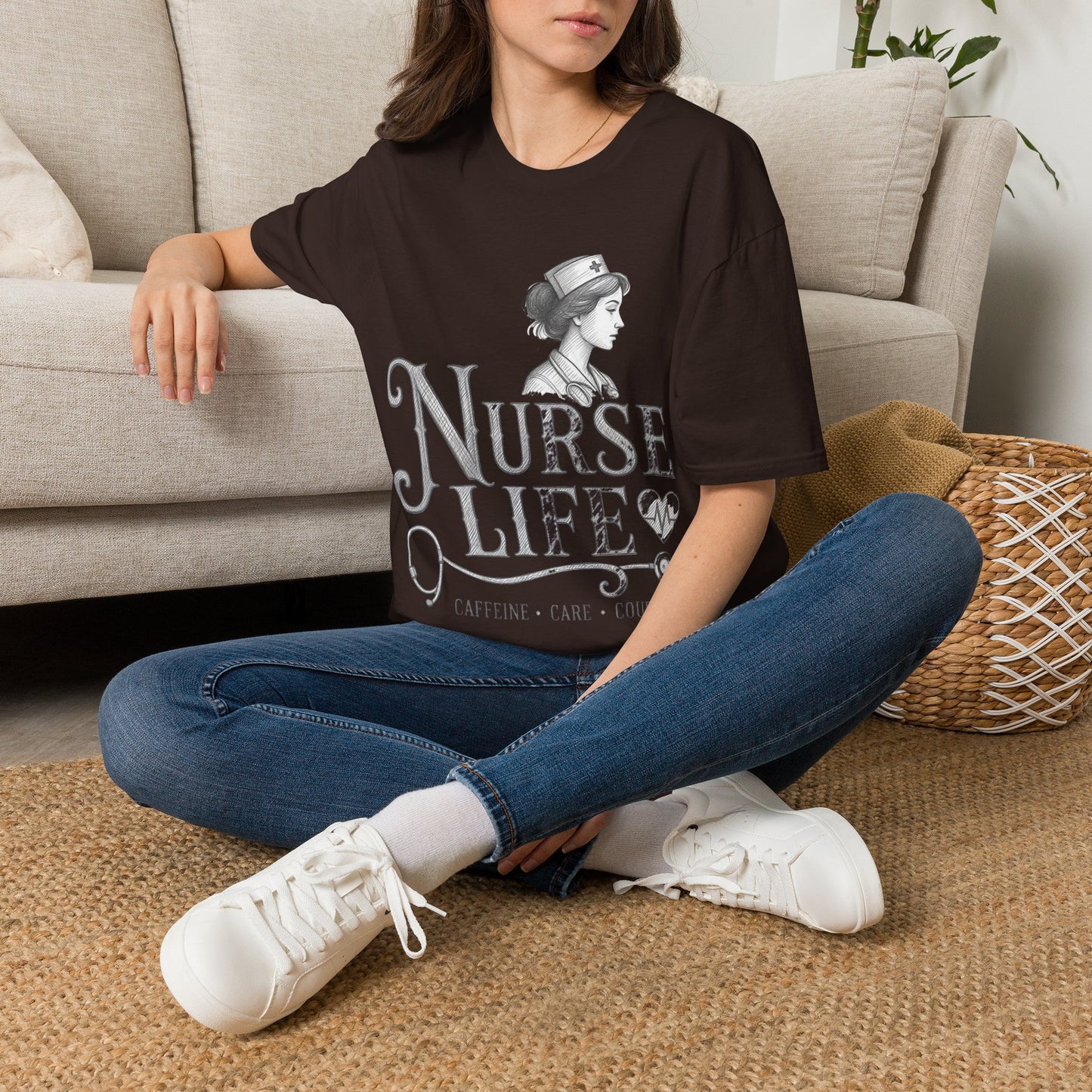Caffeine Care Courage 303 T-shirt