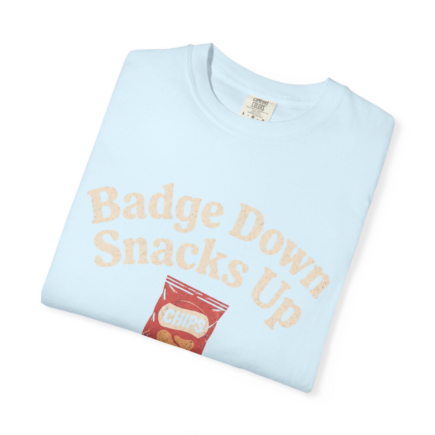 Badge Down Snacks Up