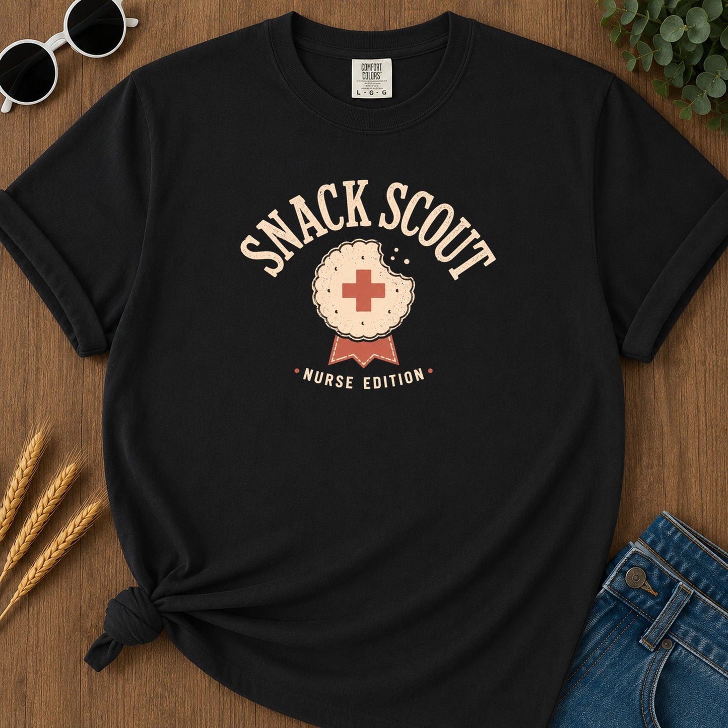 Snak Scout T-Shirt - Black Mockup