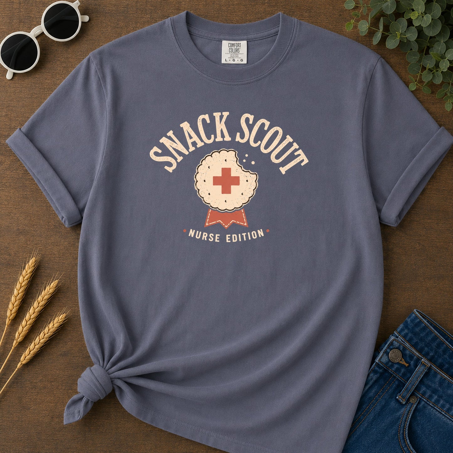 Snak Scout T-Shirt - Navy Mockup