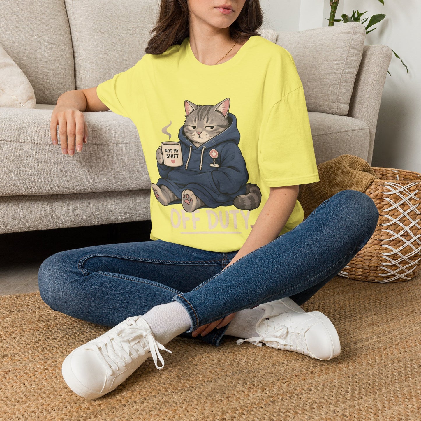 Off Duty Cat T-shirt