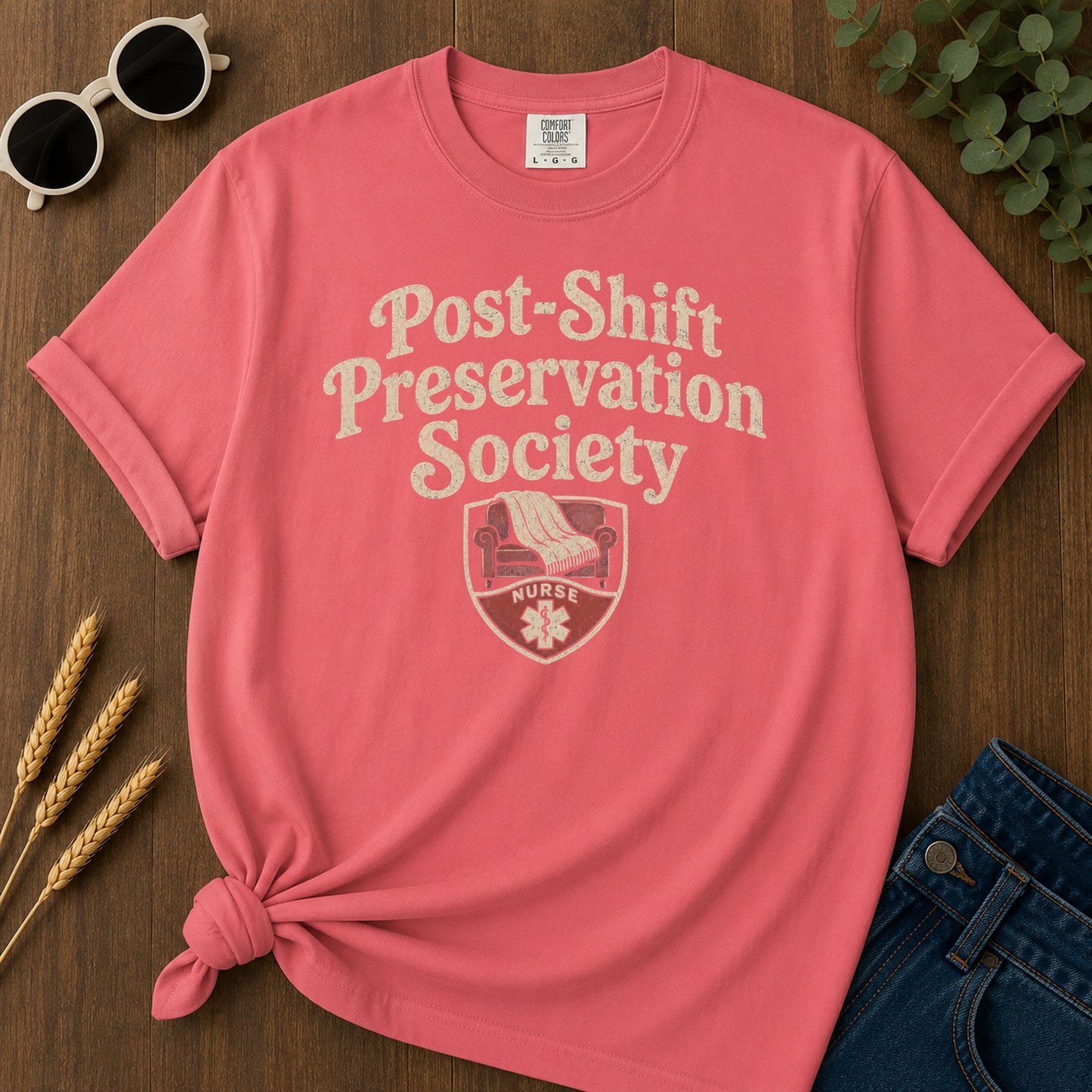 Preservation Society T-Shirt - Watermelon Mockup