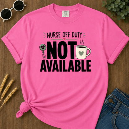 Not Available T-Shirt - Neon Pink Mockup