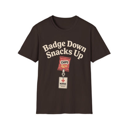 Badge Down Snacks Up T-shirt