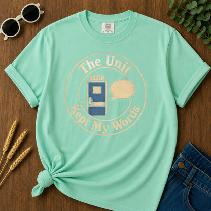 Unit Kept Words T-Shirt - Island Reef Mockup