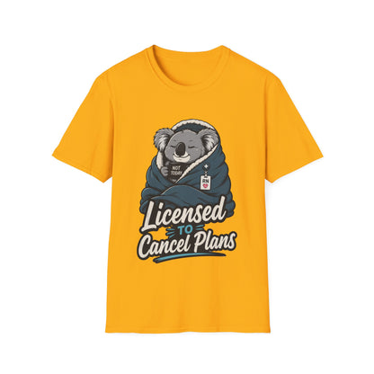 Licensed Cancel Plans T-shirt