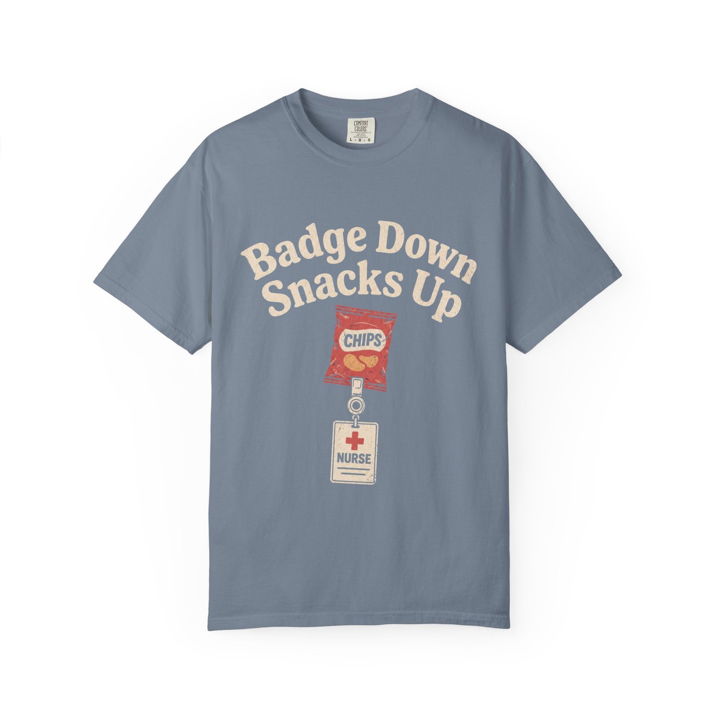 Badge Down Snacks Up