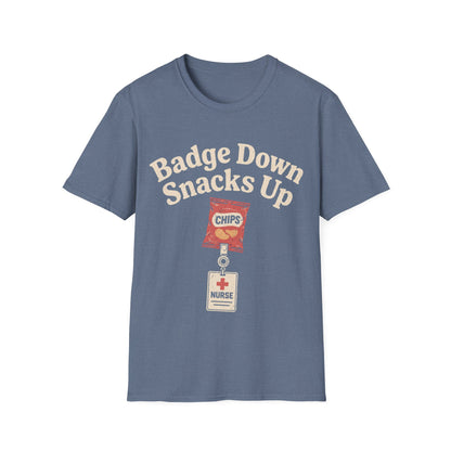 Badge Down Snacks Up T-shirt