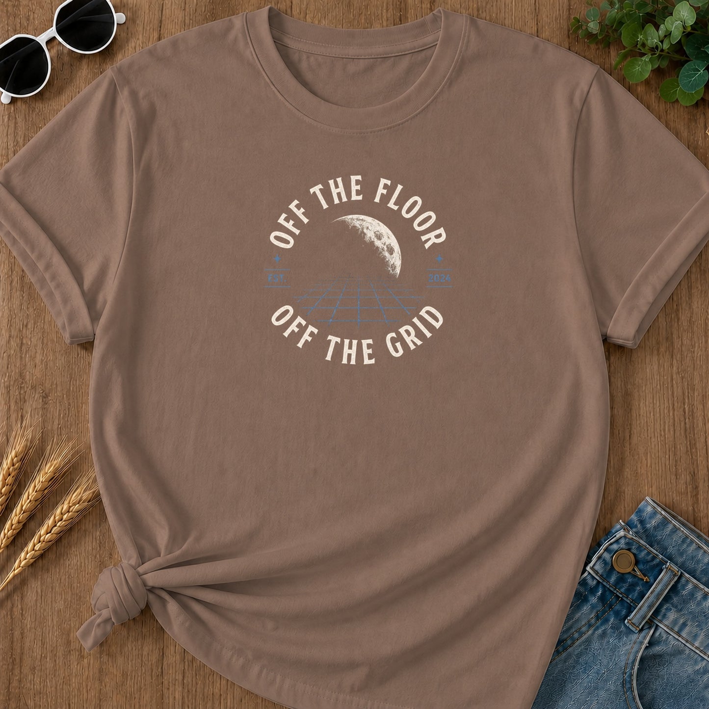 Off Grid T-Shirt - Espresso Mockup