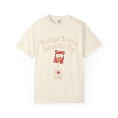 Badge Down Snacks Up
