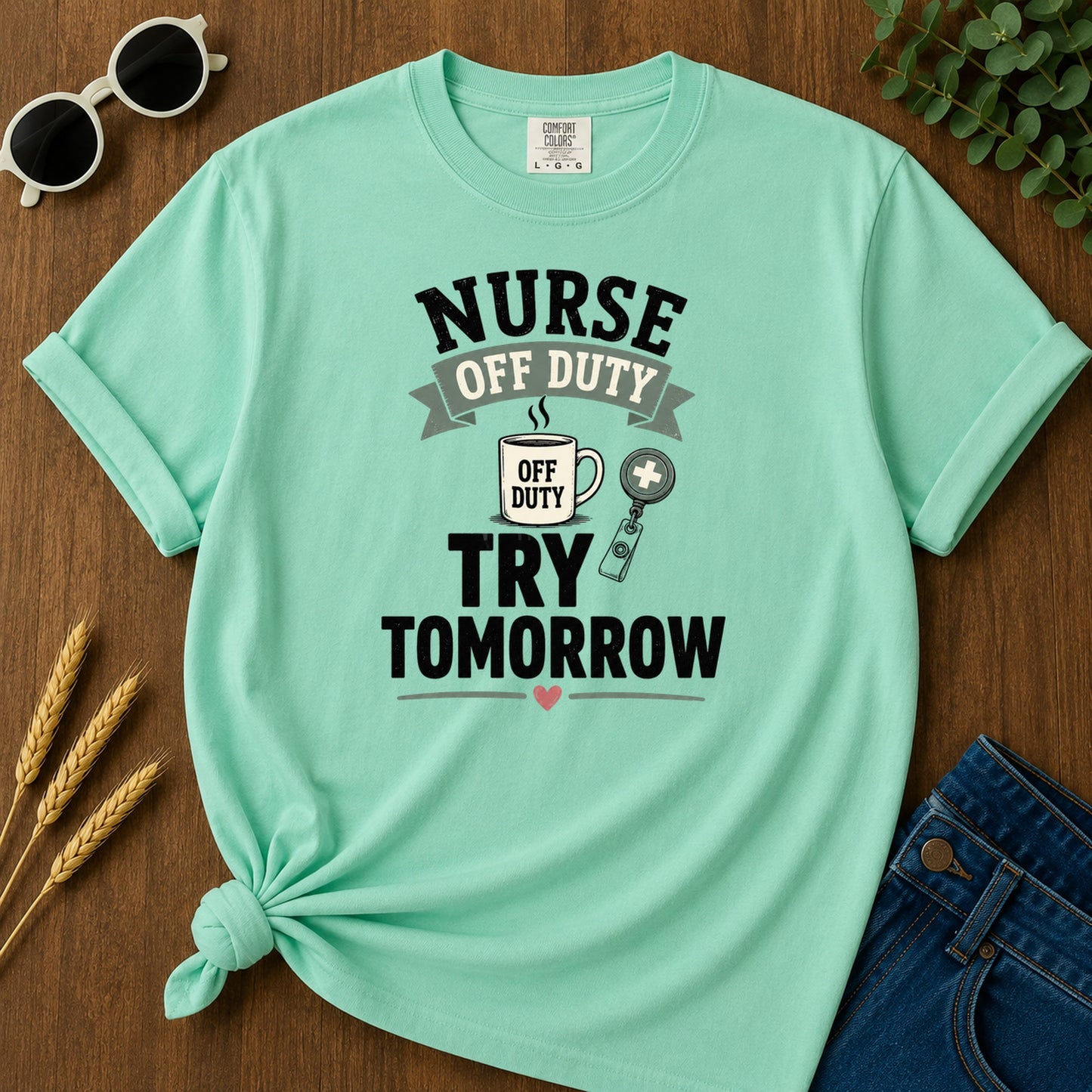Try Tomorrow T-Shirt - Island Reef Mockup