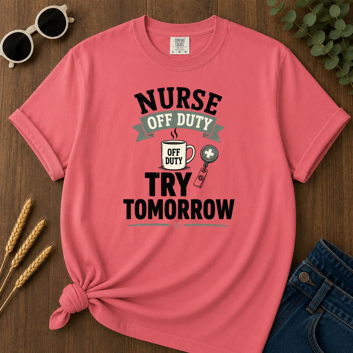 Try Tomorrow T-Shirt - Watermelon Mockup