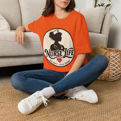Nurse Life Off Duty Still Caring T-shirt