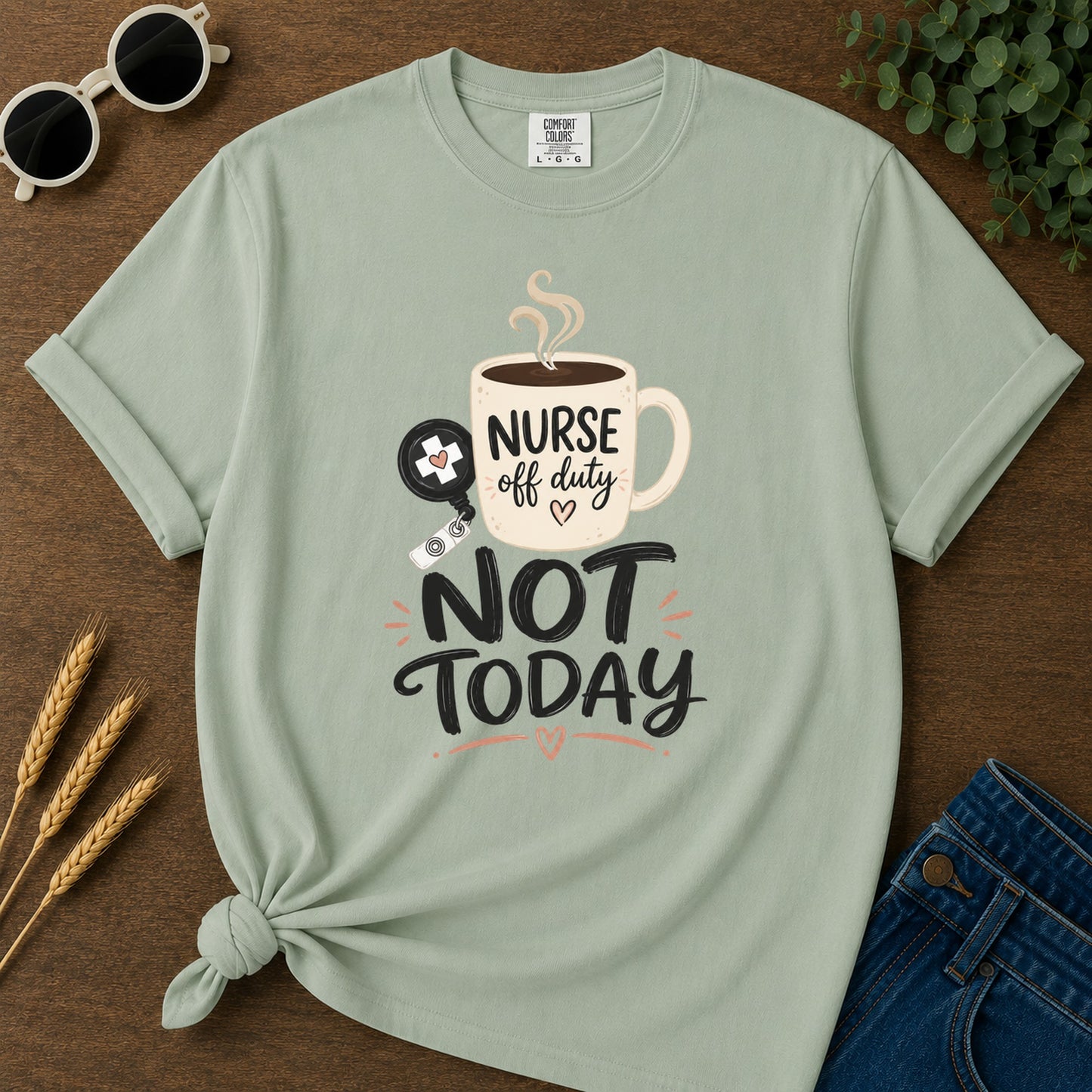 Coffee Break T-Shirt - Bay Mockup