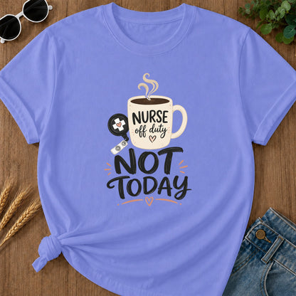 Coffee Break T-Shirt - Flo Blue Mockup