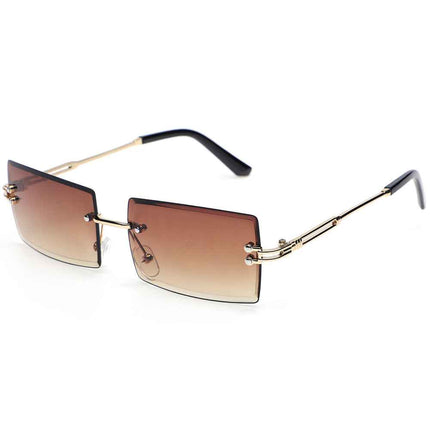 Frameless Square Sunglasses UV400 – Rayzora Bare Square