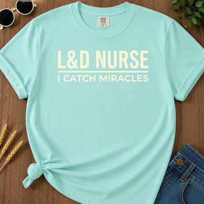 Ld Catch Miracles T-Shirt - Chalky Mint Mockup