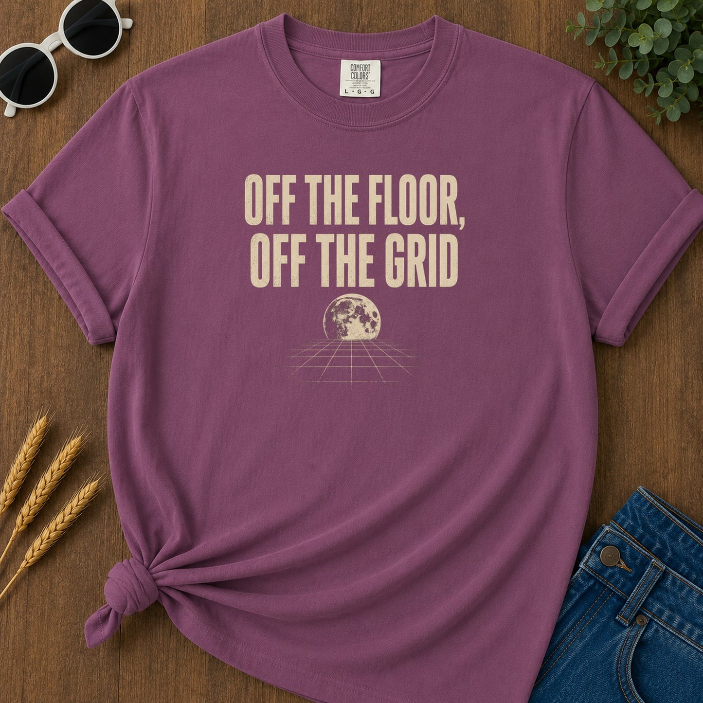 Off Grid 212 T-Shirt - Berry Mockup