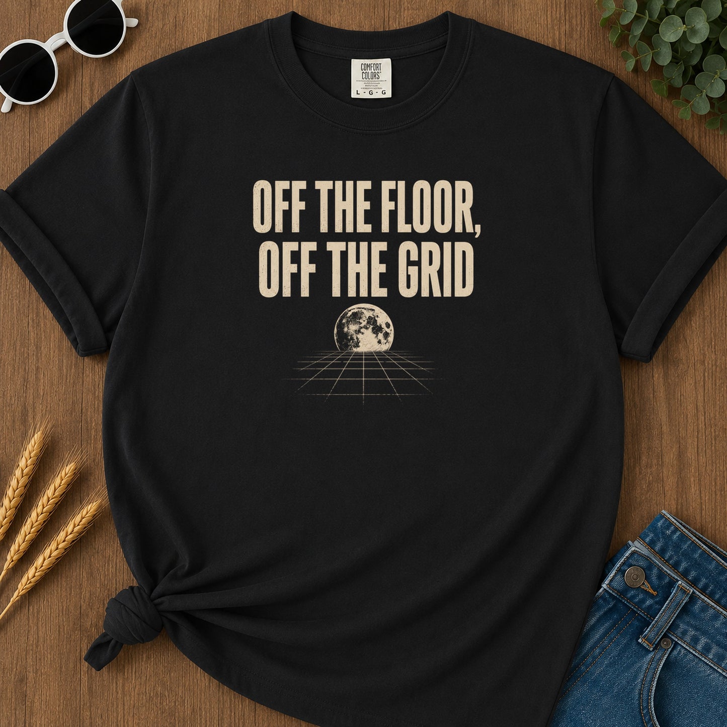 Off Grid 212 T-Shirt - Black Mockup