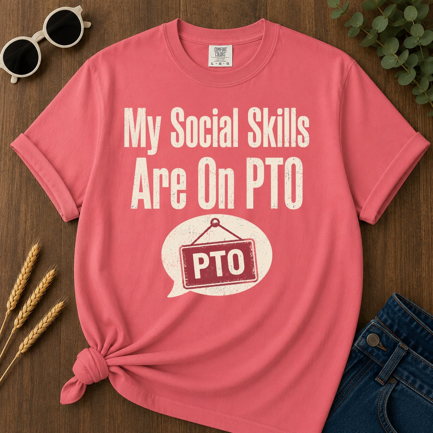 Social Skills Pto T-Shirt - Watermelon Mockup