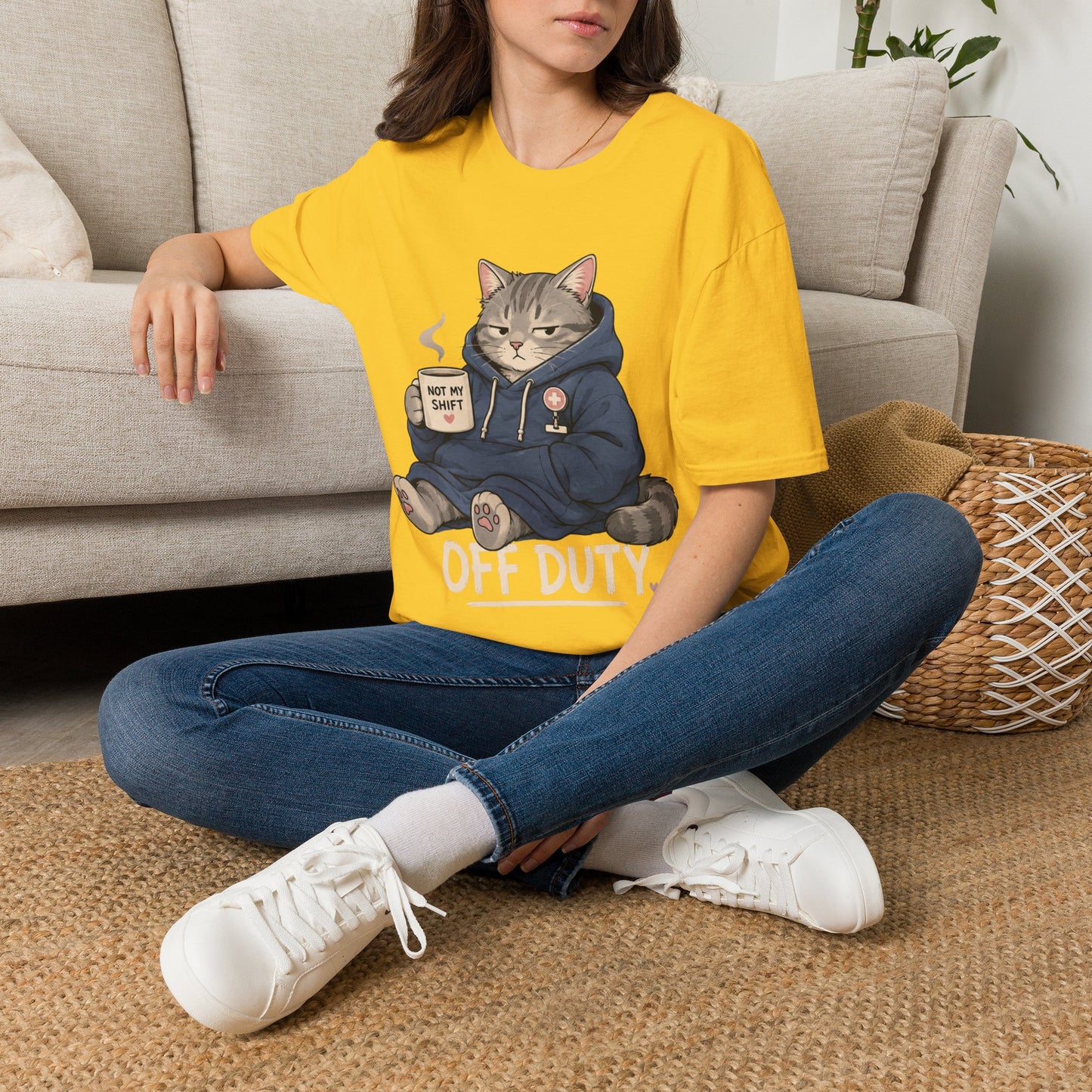 Off Duty Cat T-shirt