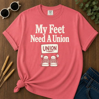 My Feet Need Union T-Shirt - Watermelon Mockup