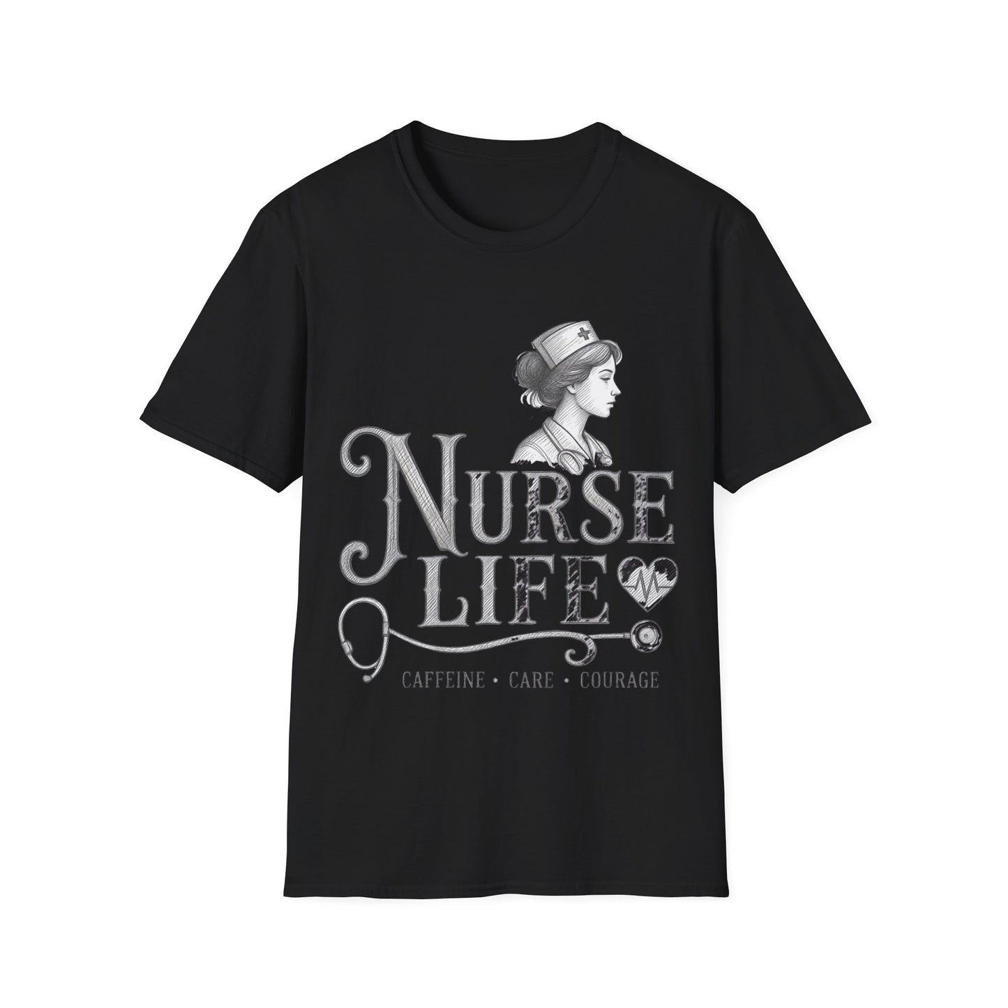 Caffeine Care Courage 303 T-shirt