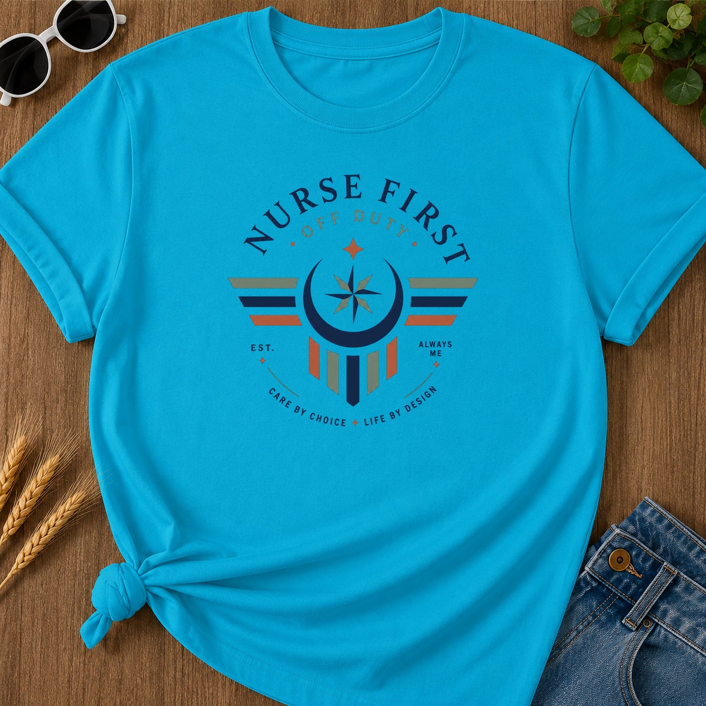 Nurse First 228 T-Shirt - Sapphire Mockup
