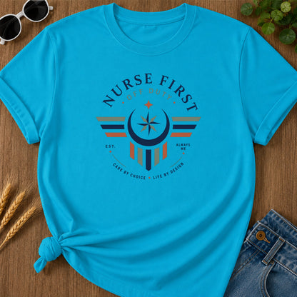 Nurse First 228 T-Shirt - Sapphire Mockup