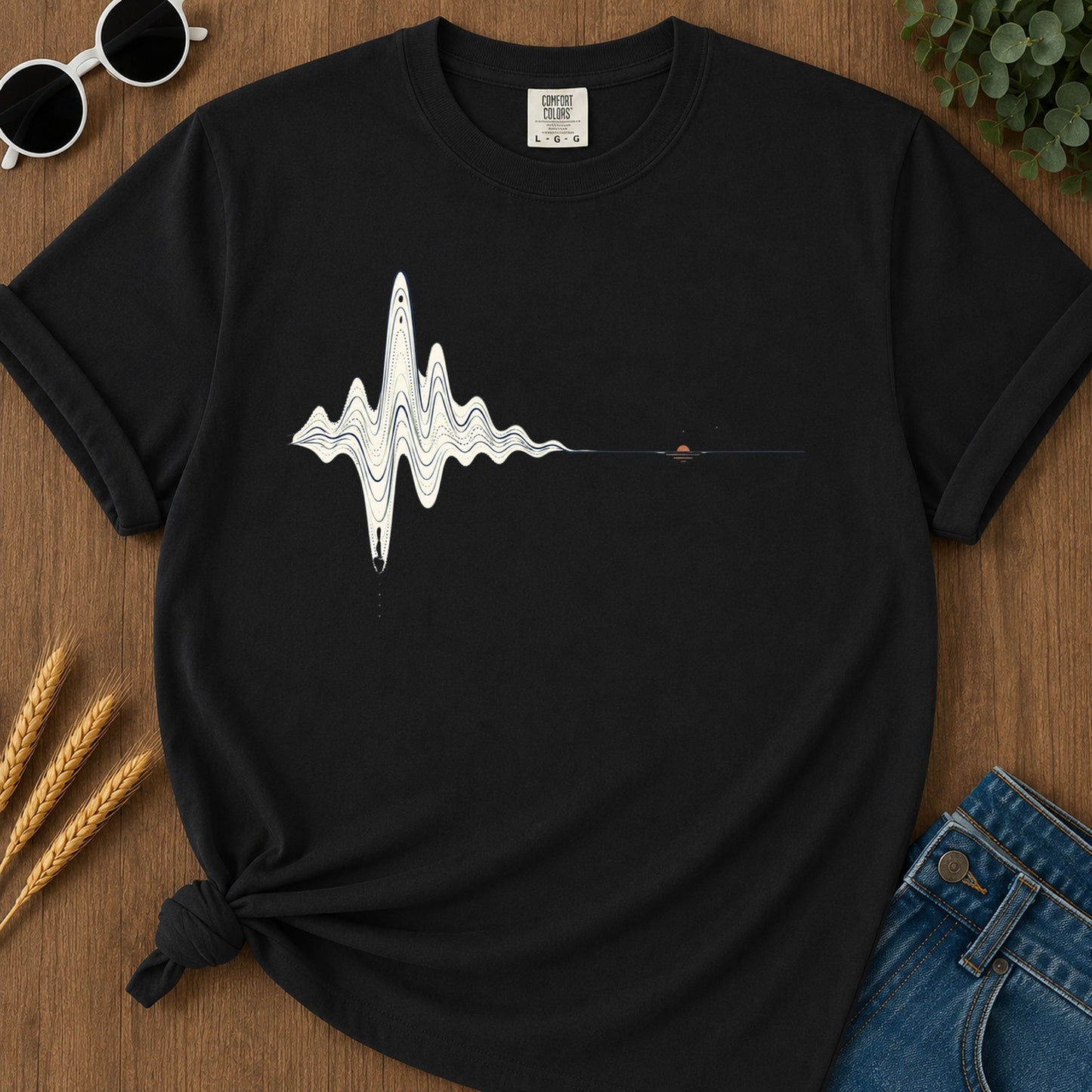 Bad Timing T-Shirt - Black Mockup