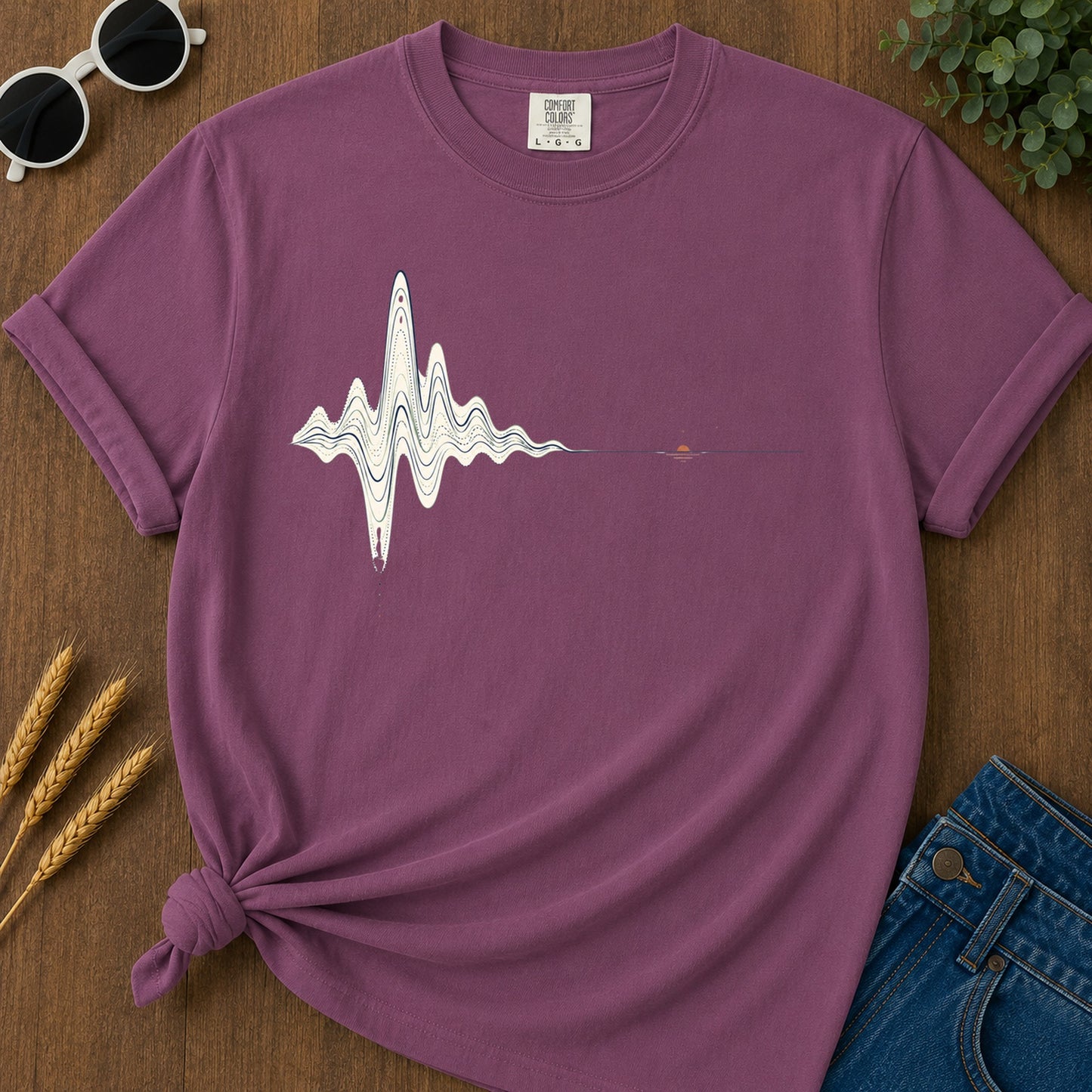 Bad Timing 230 T-Shirt - Berry Mockup
