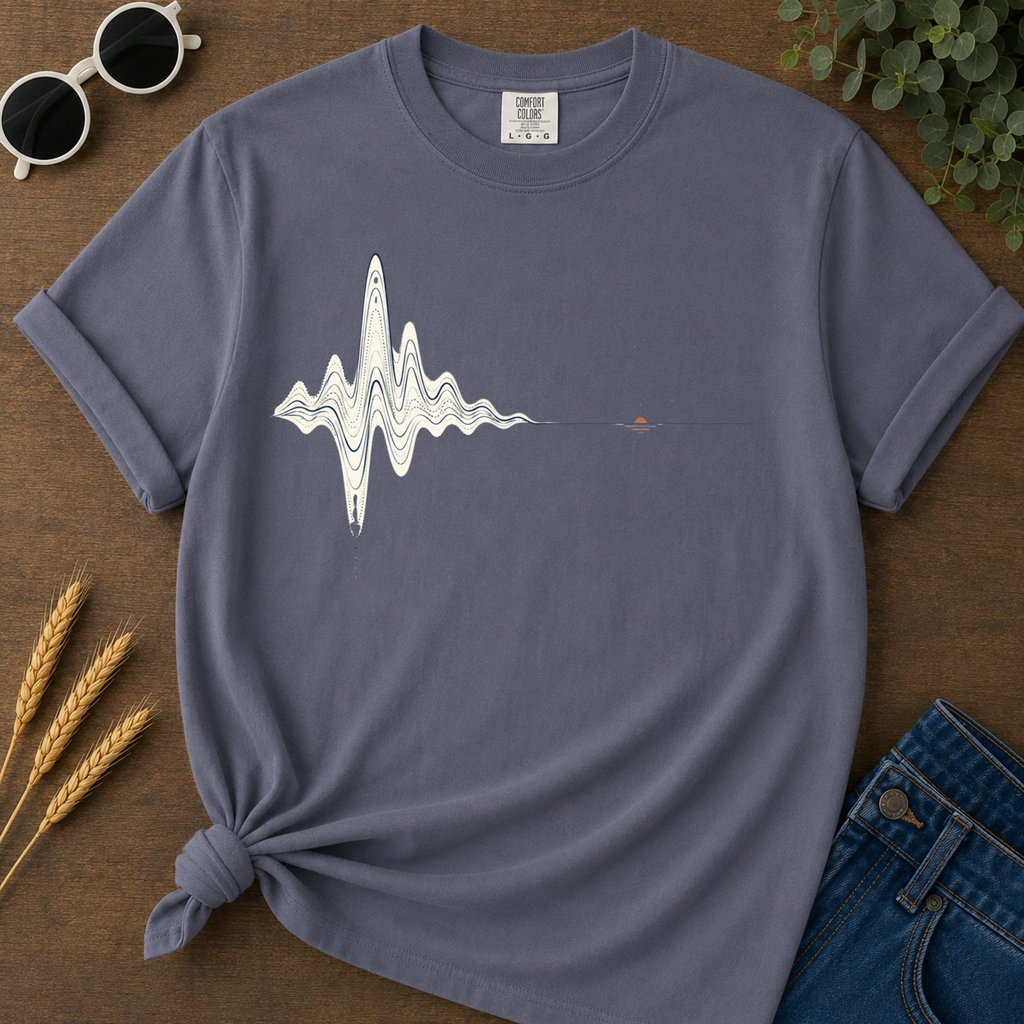 Bad Timing 230 T-Shirt - Navy Mockup