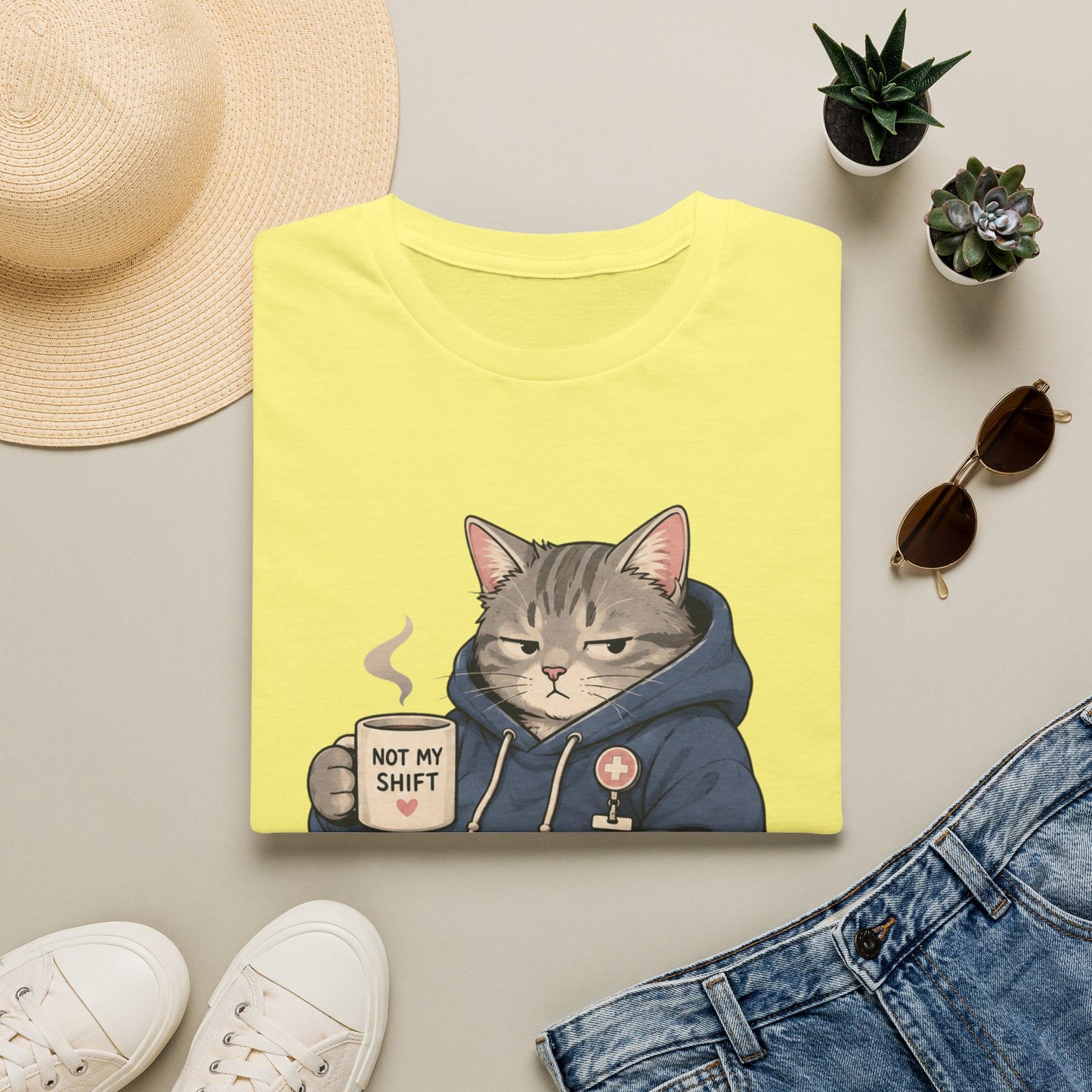 Off Duty Cat T-shirt