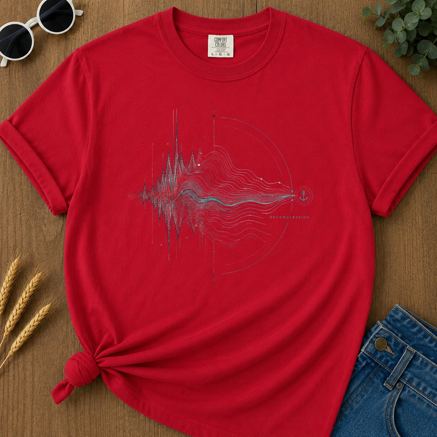 Decompression T-Shirt - Red Mockup