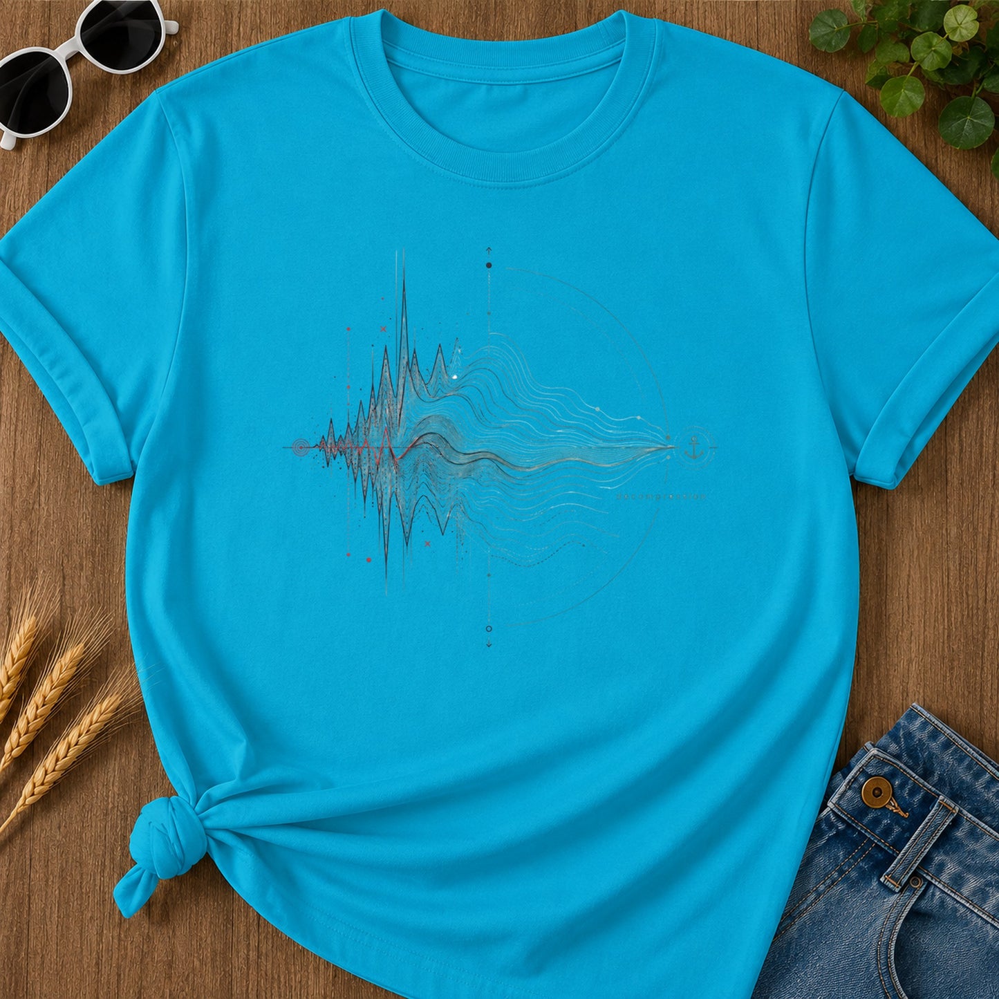 Decompression T-Shirt - Sapphire Mockup