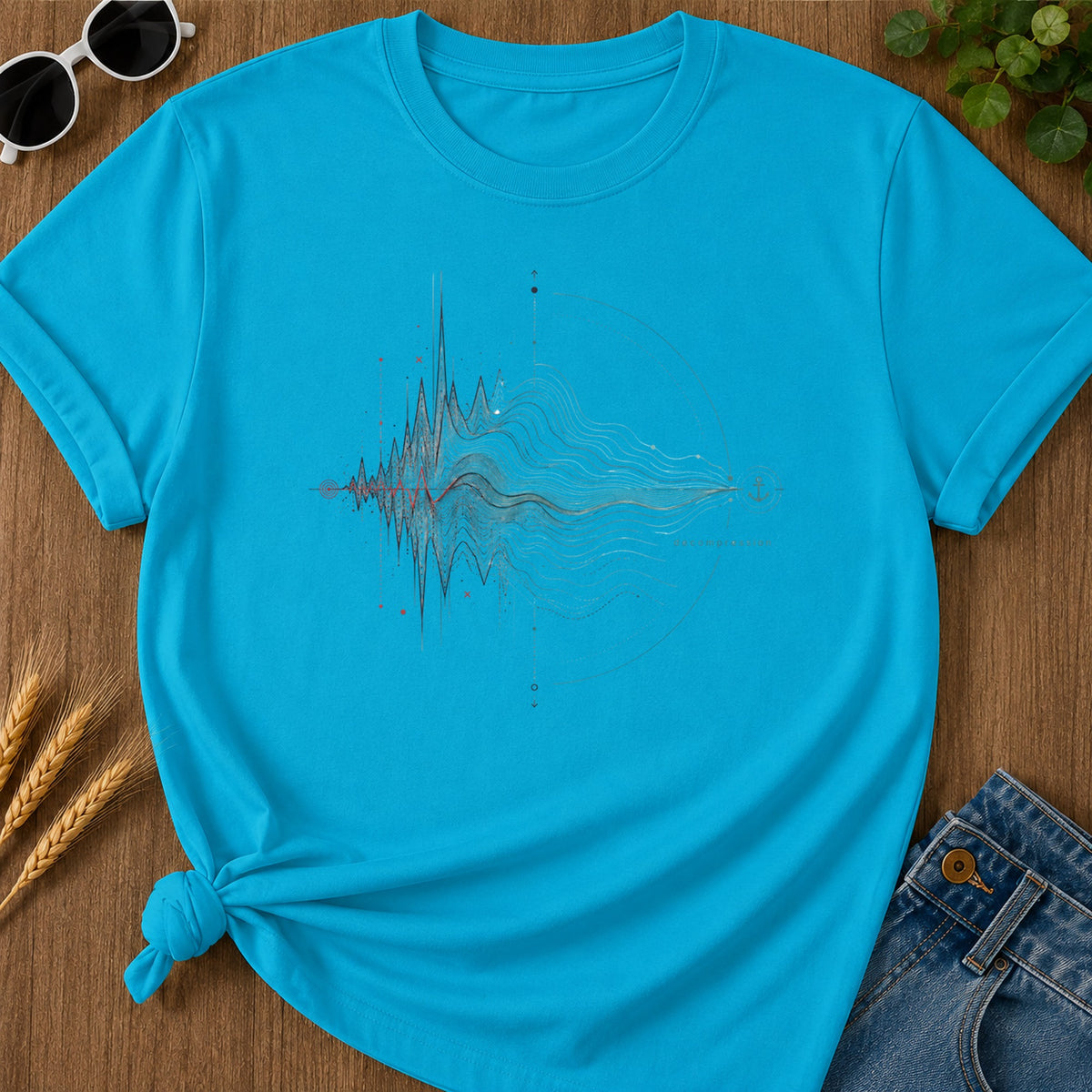 Decompression T-Shirt - Sapphire Mockup