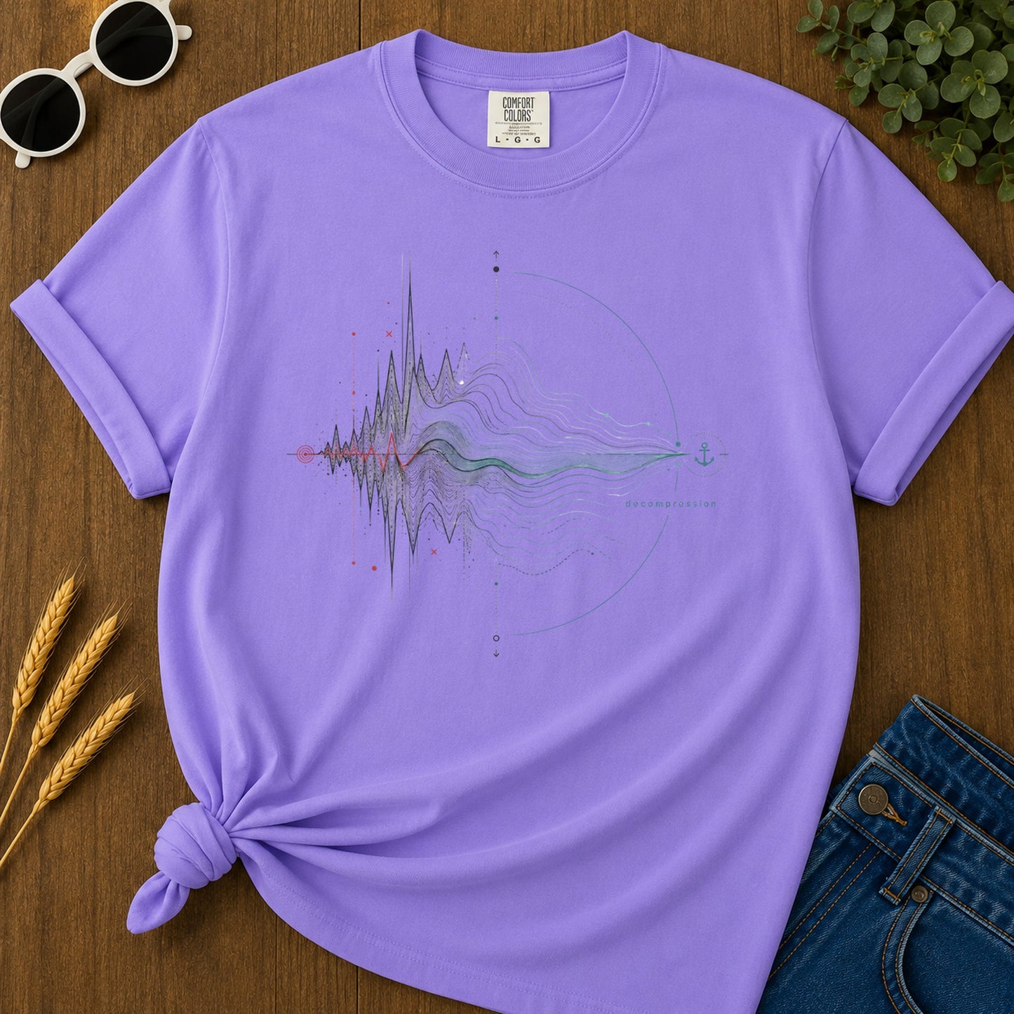 Decompression T-Shirt - Violet Mockup