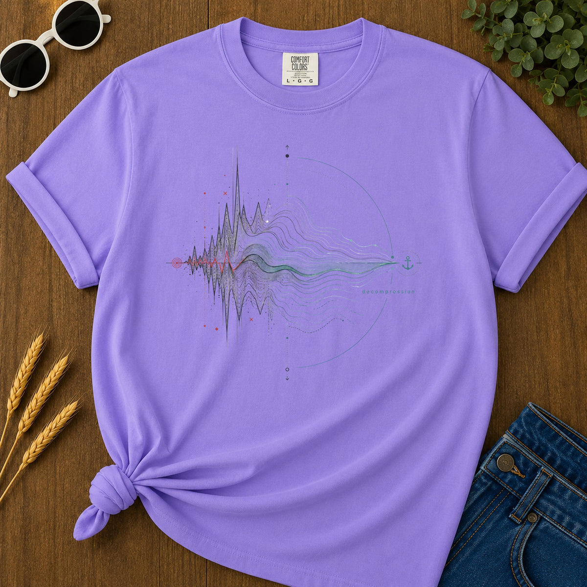 Decompression T-Shirt - Violet Mockup