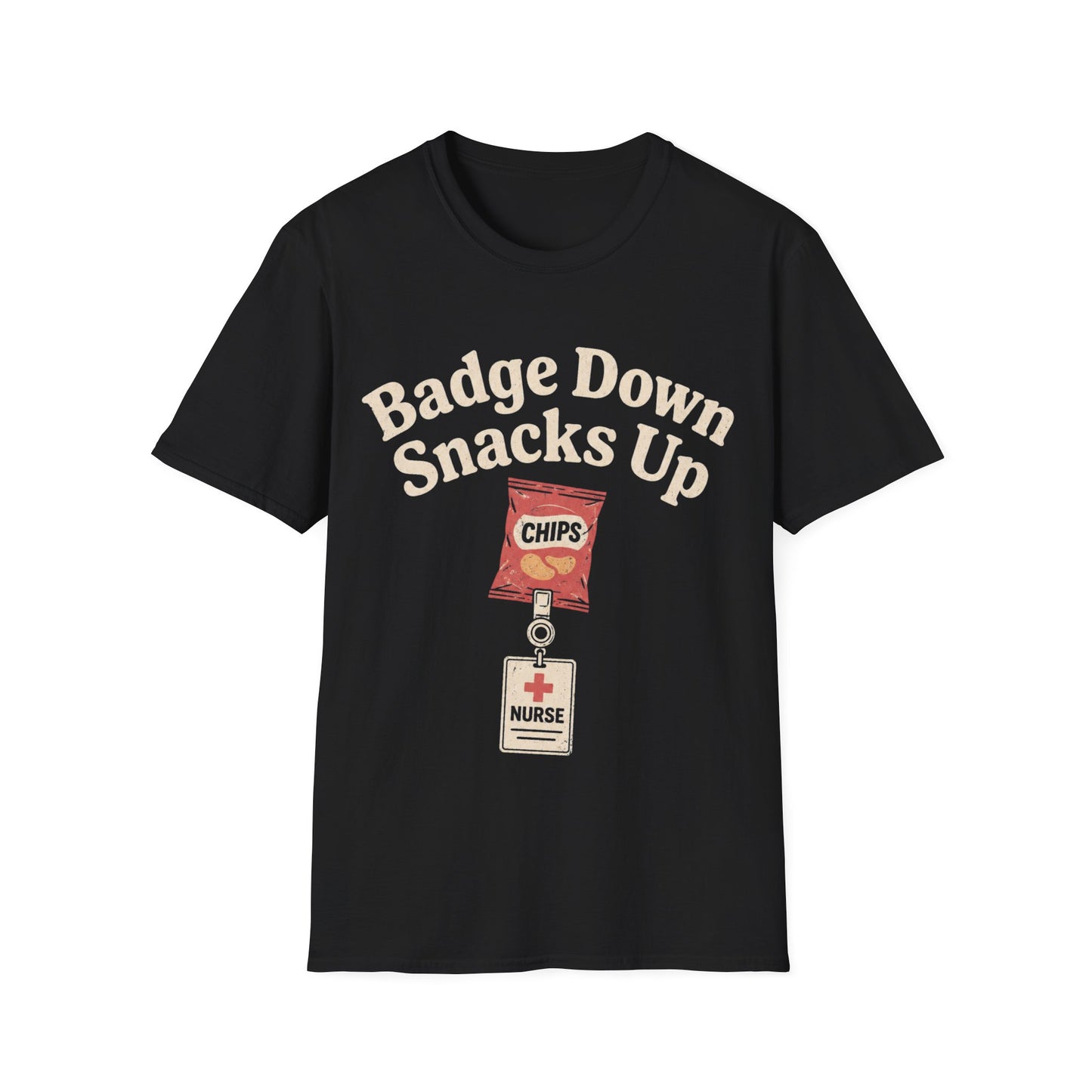 Badge Down Snacks Up T-shirt