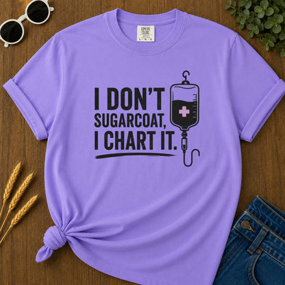 Sugarcoat I Chart It T-Shirt - Violet Mockup