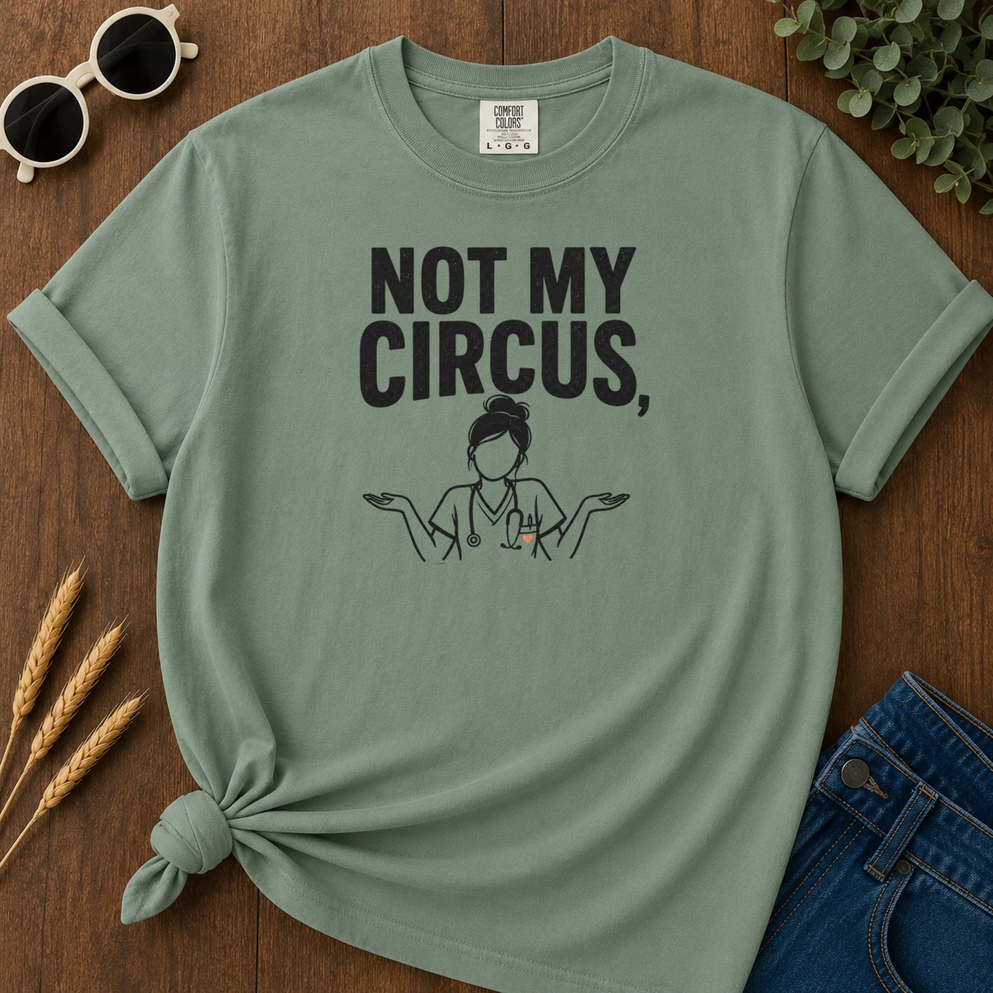 Dumb People Questions T-Shirt - Light Green Mockup