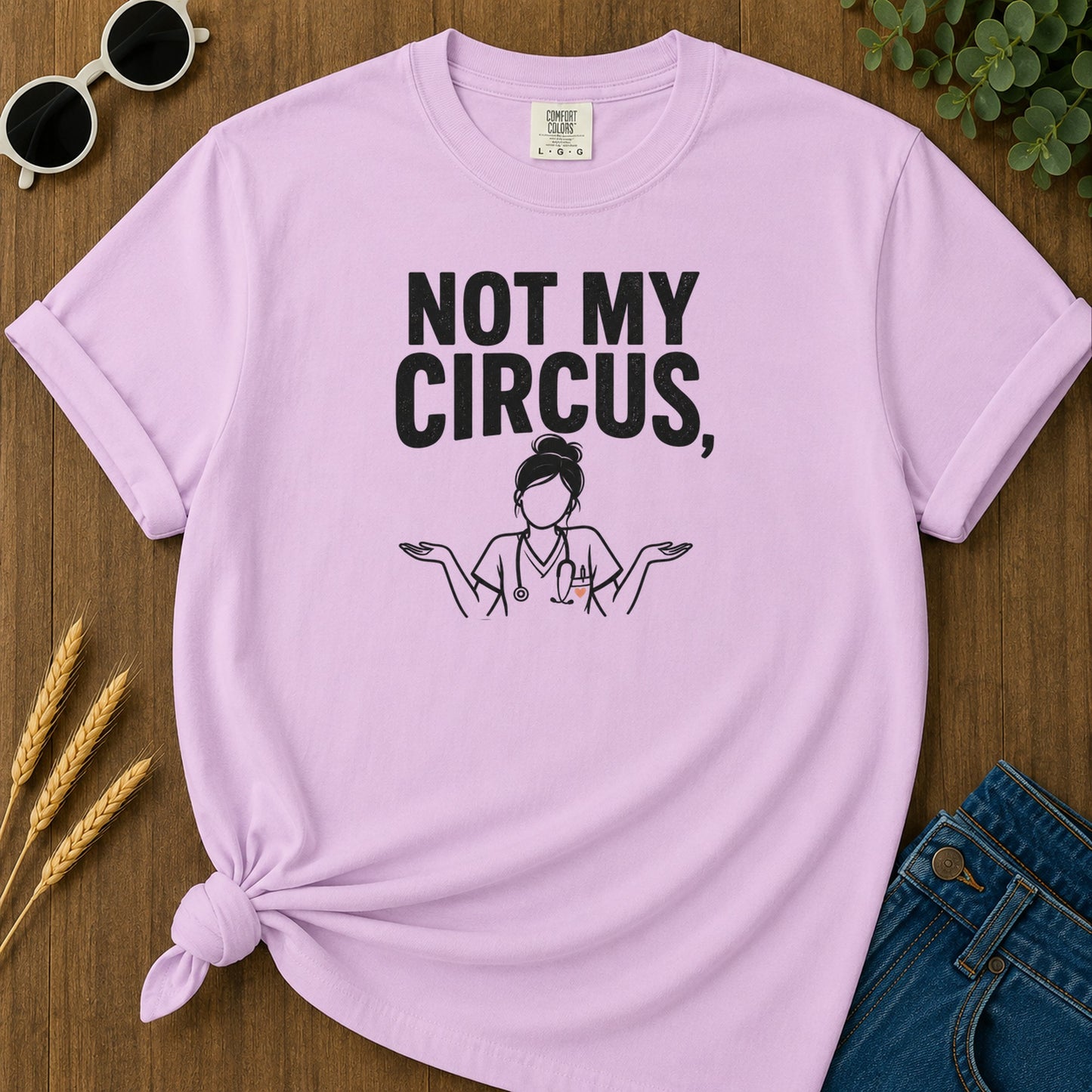 Dumb People Questions T-Shirt - Orchid Mockup