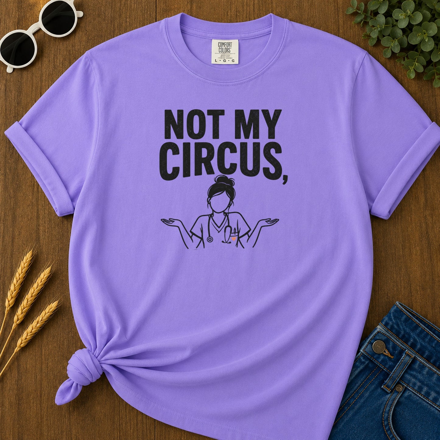 Dumb People Questions T-Shirt - Violet Mockup