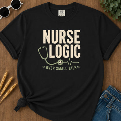 Nurse Logic T-Shirt - Black Mockup