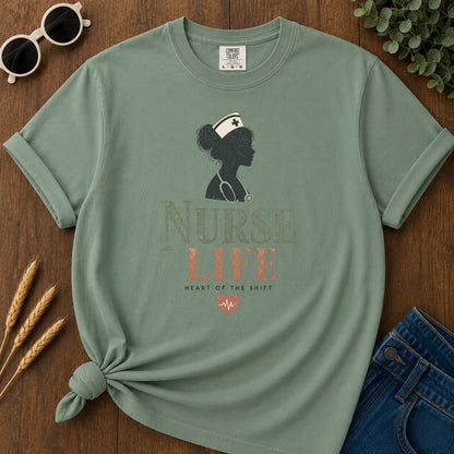 Nurse Life T-Shirt - Light Green Mockup
