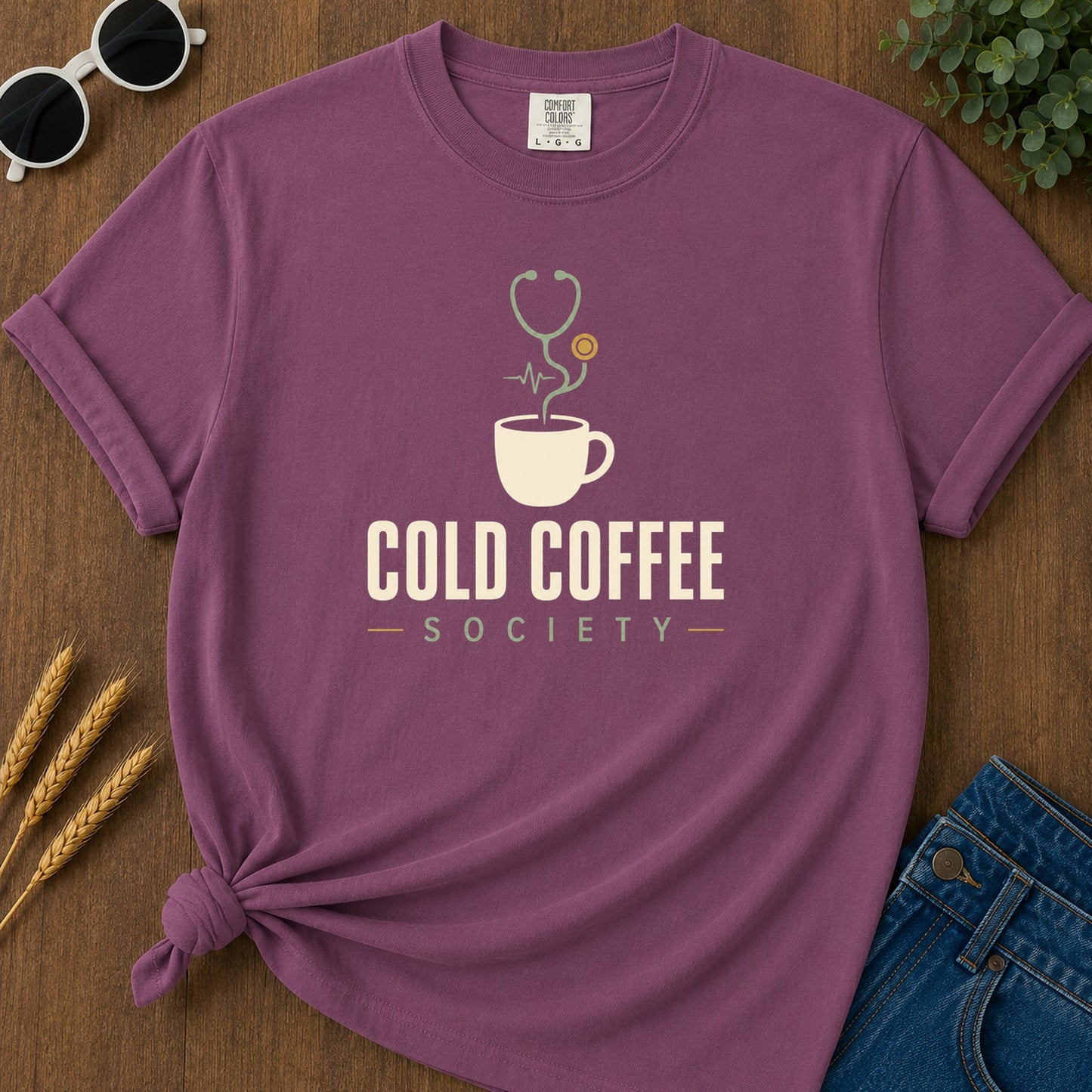 No Pulse No Problem 267 T-Shirt - Berry Mockup