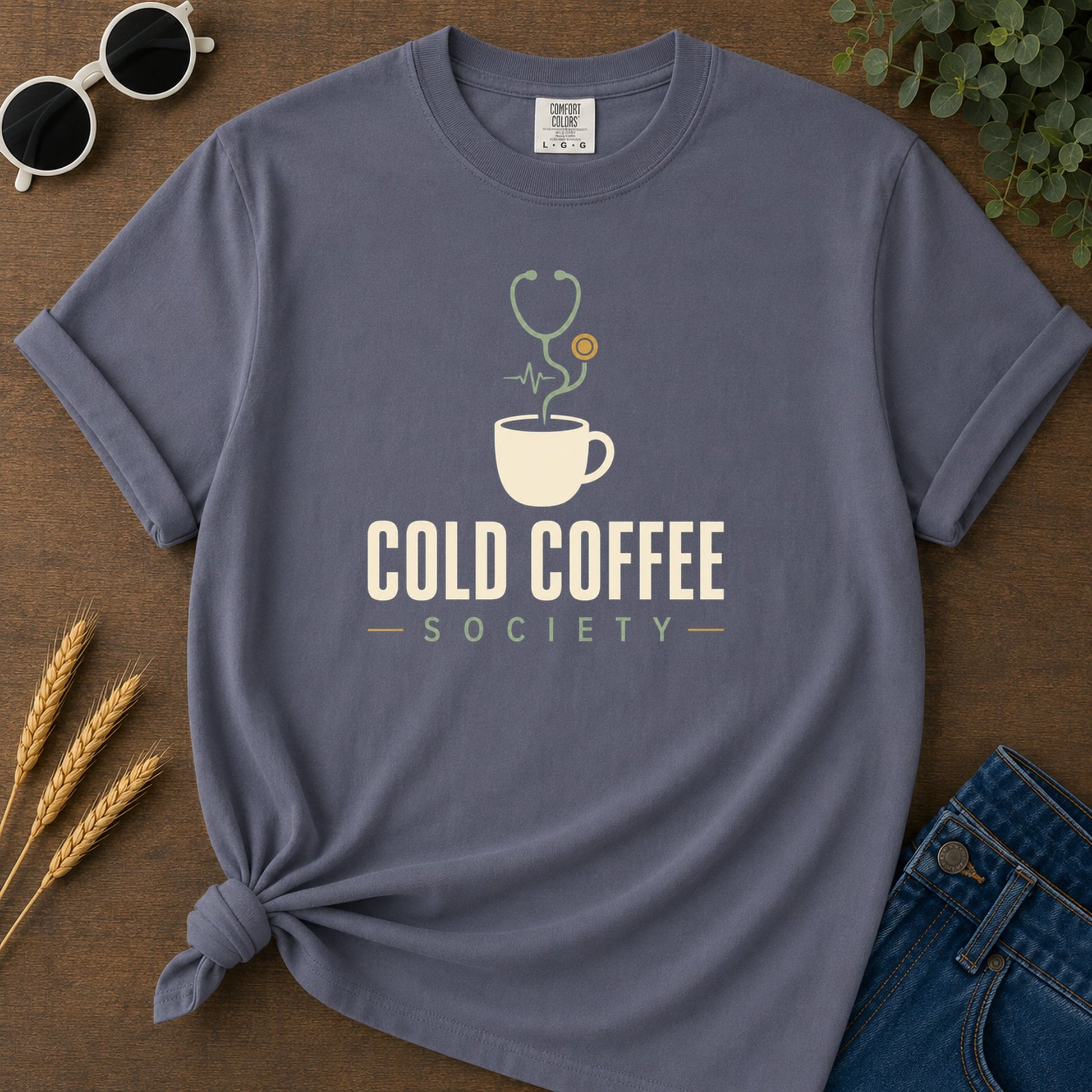 No Pulse No Problem 267 T-Shirt - Navy Mockup